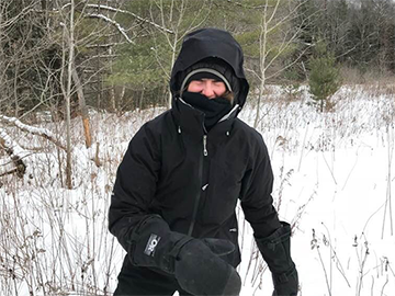 Amy Whipple enjoying the snow